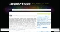 Desktop Screenshot of mediocrityandbeyond.wordpress.com