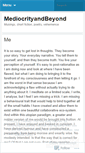 Mobile Screenshot of mediocrityandbeyond.wordpress.com