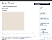 Tablet Screenshot of europemotoring.wordpress.com