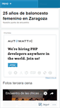 Mobile Screenshot of basketfemeninozaragoza.wordpress.com