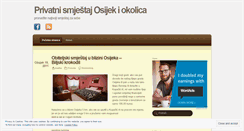 Desktop Screenshot of privatnismjestaj.wordpress.com