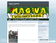 Tablet Screenshot of magwavolunteers.wordpress.com