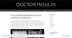 Desktop Screenshot of doctorinsulin.wordpress.com