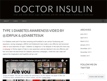 Tablet Screenshot of doctorinsulin.wordpress.com