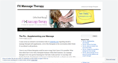 Desktop Screenshot of fxmassage.wordpress.com