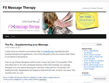 Tablet Screenshot of fxmassage.wordpress.com