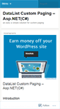 Mobile Screenshot of datalistpaging.wordpress.com