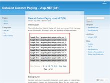 Tablet Screenshot of datalistpaging.wordpress.com