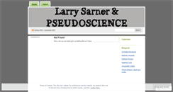 Desktop Screenshot of larrysarnerpseudoscience.wordpress.com