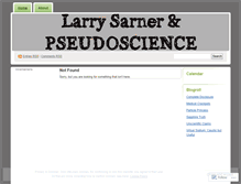 Tablet Screenshot of larrysarnerpseudoscience.wordpress.com