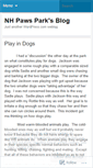 Mobile Screenshot of nhpawspark.wordpress.com