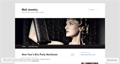 Desktop Screenshot of malijewelry.wordpress.com