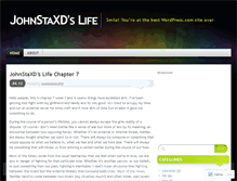 Tablet Screenshot of johnstaslife.wordpress.com