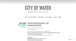 Desktop Screenshot of cityofwater.wordpress.com