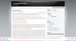 Desktop Screenshot of lacronicaelectronica.wordpress.com