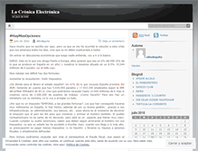 Tablet Screenshot of lacronicaelectronica.wordpress.com