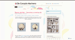 Desktop Screenshot of decorazonmarinero.wordpress.com