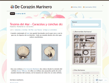 Tablet Screenshot of decorazonmarinero.wordpress.com