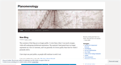 Desktop Screenshot of planomenology.wordpress.com
