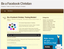 Tablet Screenshot of christianfacebook.wordpress.com