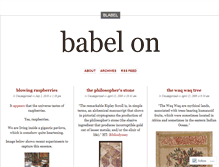 Tablet Screenshot of blabel.wordpress.com