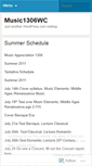 Mobile Screenshot of music1306wc.wordpress.com