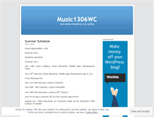 Tablet Screenshot of music1306wc.wordpress.com