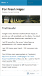 Mobile Screenshot of forfreshnepal.wordpress.com