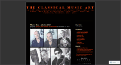 Desktop Screenshot of classicalmusicart.wordpress.com