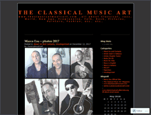 Tablet Screenshot of classicalmusicart.wordpress.com