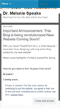 Mobile Screenshot of drmelanie.wordpress.com