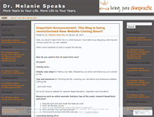 Tablet Screenshot of drmelanie.wordpress.com