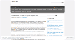 Desktop Screenshot of ekolojiagi.wordpress.com