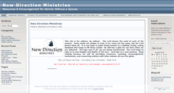 Desktop Screenshot of newdirectionministries.wordpress.com