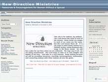 Tablet Screenshot of newdirectionministries.wordpress.com