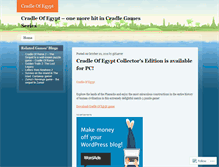 Tablet Screenshot of cradleofegypt.wordpress.com