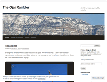 Tablet Screenshot of ojairambler.wordpress.com