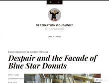 Tablet Screenshot of destinationdoughnut.wordpress.com