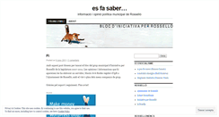 Desktop Screenshot of esfasaber.wordpress.com