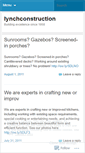 Mobile Screenshot of lynchconstruction.wordpress.com