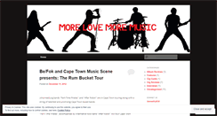 Desktop Screenshot of morelovemoremusic.wordpress.com