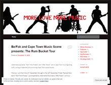 Tablet Screenshot of morelovemoremusic.wordpress.com