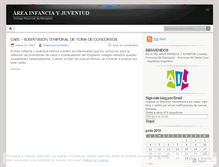 Tablet Screenshot of infanciayjuventudsc.wordpress.com