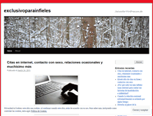 Tablet Screenshot of exclusivoparainfieles.wordpress.com