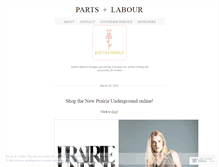 Tablet Screenshot of partslabour.wordpress.com