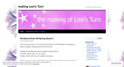 Desktop Screenshot of makinglexisturn.wordpress.com