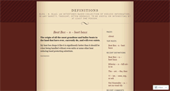Desktop Screenshot of definitions.wordpress.com