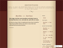 Tablet Screenshot of definitions.wordpress.com