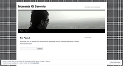 Desktop Screenshot of momentsofserenity.wordpress.com