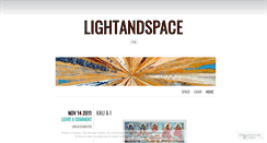 Desktop Screenshot of lightandspace.wordpress.com